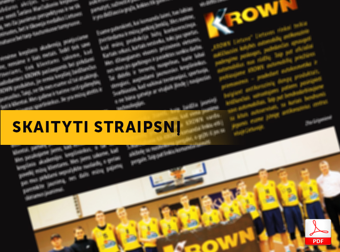 Š.Marčiulionio KA-KROWN komandos rėmėjas Juris Kleinas: „Mums svarbu remti jaunimą“