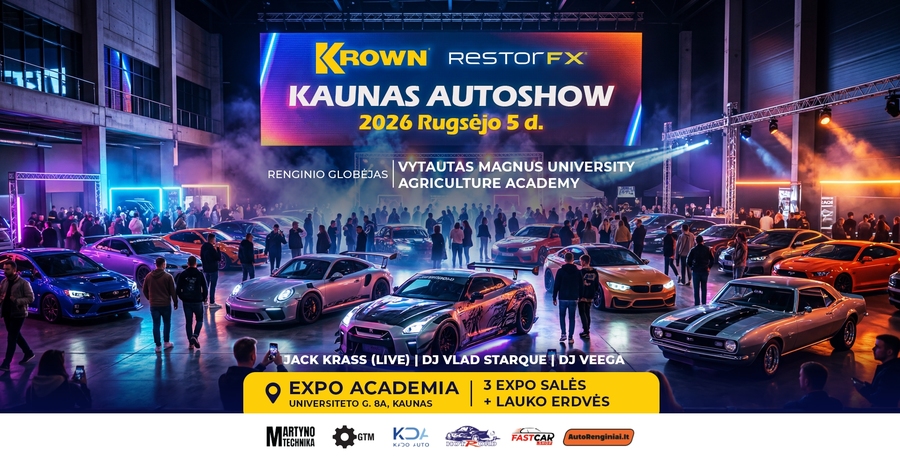 Krown Kaunas Autoshow 2026 Rugsėjo 5 d. (by RestorFX)